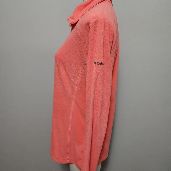 Columbia Blush Pink Glacial Half Zip Fleece Size large - Picture 4 of 7